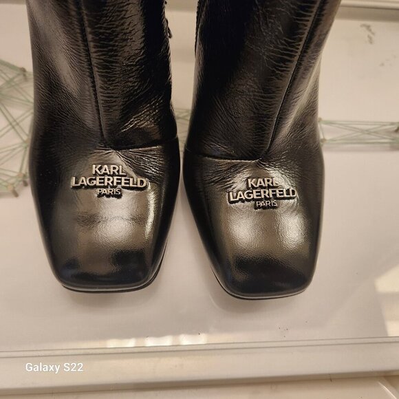 KARL LAGERFELD Women's Vica-Heeled Bootie Ankle Boots. NIB. Size 5.5 - Picture 9 of 14